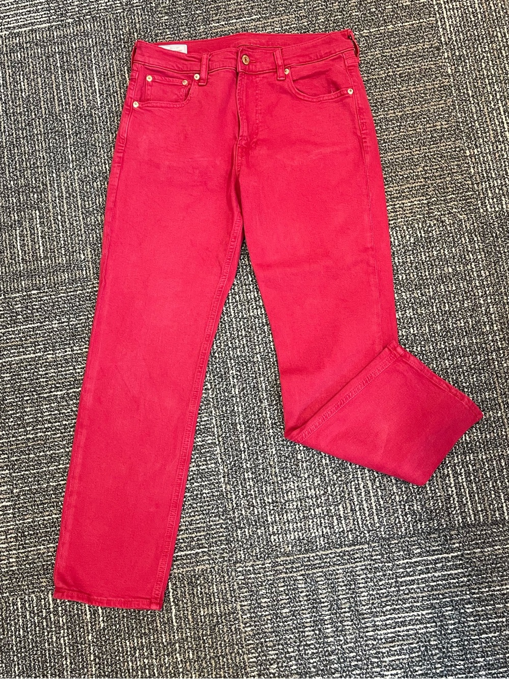 GAP 90’s Straight High Rise Women’s Bright Red Jeans NWOT 10P or size 30
